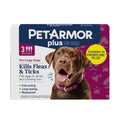 PetArmor Plus Flea & Tick Topical Dogs 45-88 lbs, 6-Month | Ideal for Large Dogs 45-88 lbs; Kills Fleas, Eggs, Larvae, Ticks & Lice; 6-month supply; Waterproof Nose-to-Tail