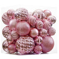 Christmas Balls Ornaments -36pcs Shatterproof Christmas Tree Decorations with Hanging Loop for Xmas Tree Wedding Holiday Party Home Decor,6 Styles in 3 Sizes(Rose Gold)