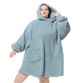 Bedsure Soft Wearable Blanket Hoodies for Women, Grey, Standard