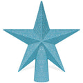 Christmas Tree Star Topper, 8" Gold Glitter Xmas Star Tree Decorations, 3D