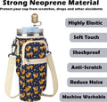 Stanley Cup Bag, Cup Holder for Stanley 30oz/40oz Tumbler with Handle, Stanley Carrier Bag with 4Pcs Cute Straw Topper for Stanley Cup Accessories