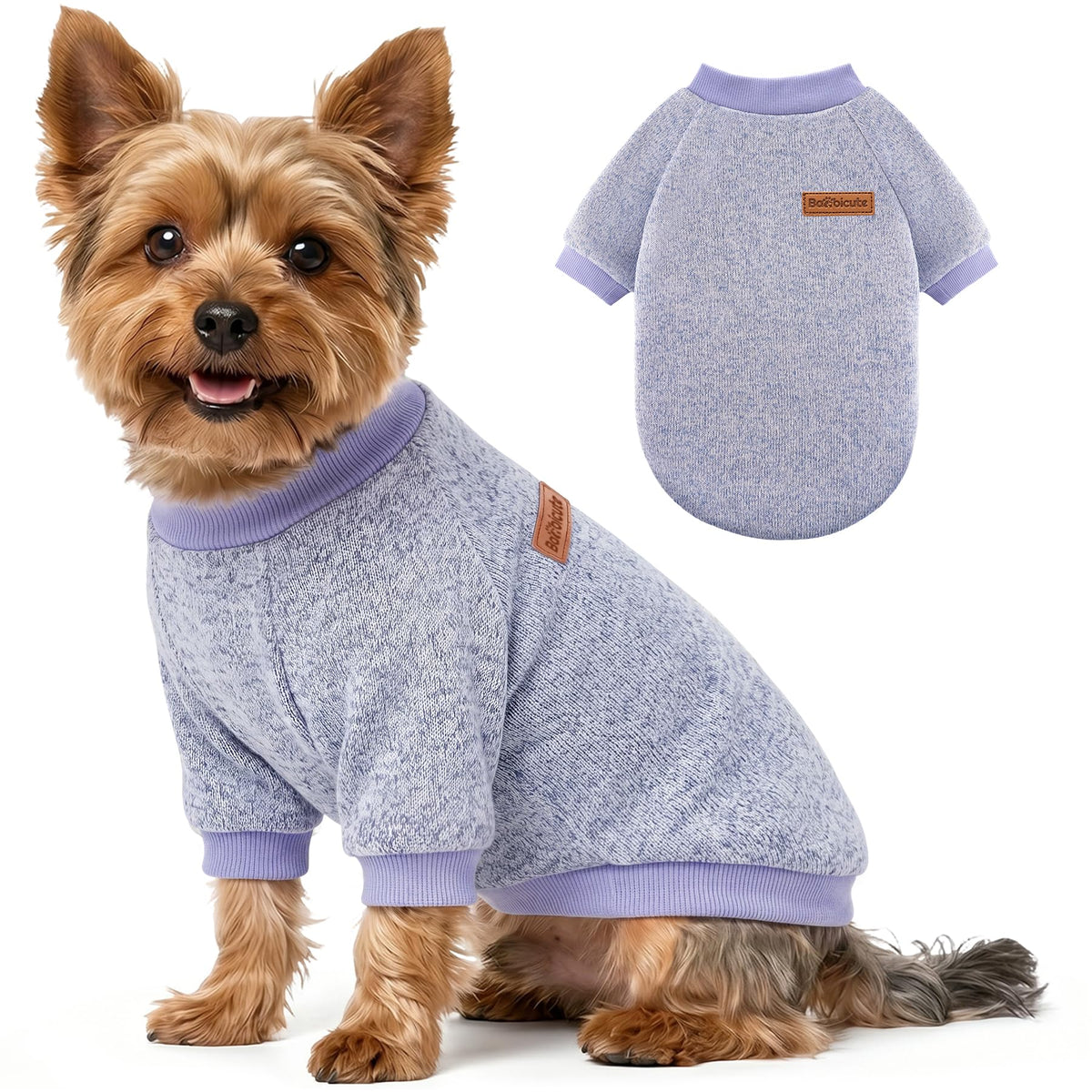 3 Pack Dog Sweaters for Small Dogs Girl Boy Winter Fleece Clothes Warm Soft Dog Sweatshirt Outfit for Dogs Cats Pet Apparel