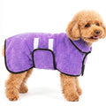 Dog Bathrobe, Super Absorbent for Small to Large Dogs, Dark Blue XL | Dog Robes with Soft Fleece, Warm & Cozy, Adjustable Fit, and Quick Drying Coat for Baths Swimming and Grooming