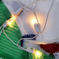 Set of 2 Lighted Snowmen Christmas Decorations, Pre-Lit 2D Tinsel Cute Snowman Snowball Fight with Lights, Light Up & Plug in for Indoor Outdoor Xmas Winter Holiday Yard Lawn Garden Decor