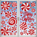 DULEFUN Christmas Window Clings, Gingerbread Man Candy Window's Stickers