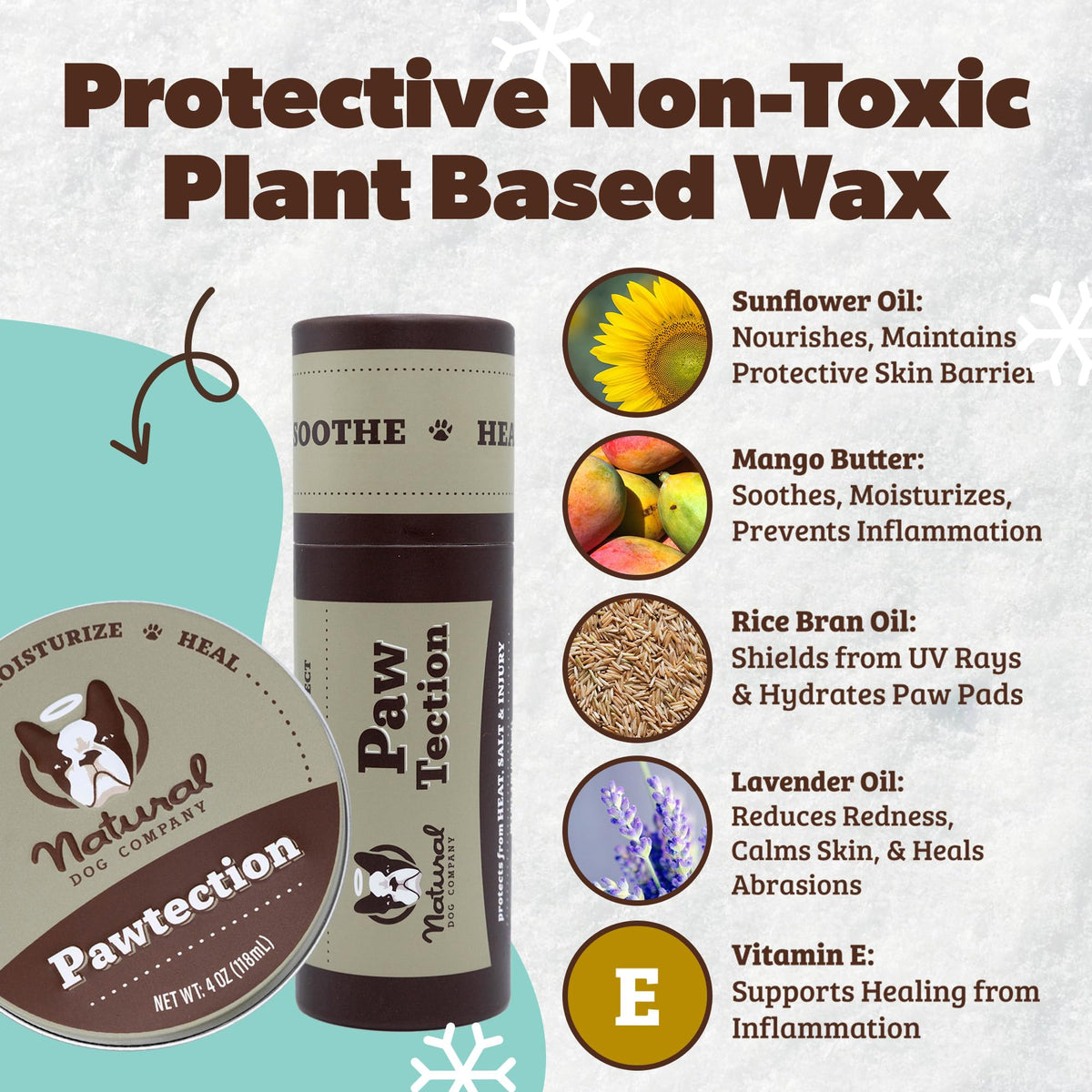 Natural Dog Company Paw Soother Dog Paw Balm, 2 oz Stick | Moisturizes Dry Cracked Paws, Coconut Oil & Calendula, For Walks, Hot Pavement, Beach, Hiking, Daily Paw Care