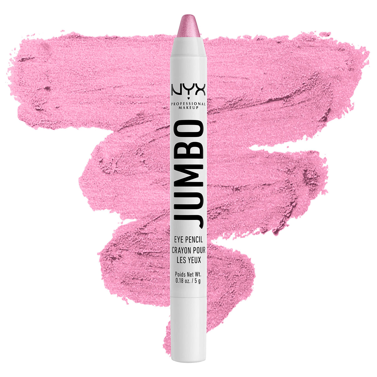 NYX PROFESSIONAL MAKEUP Jumbo Eye Pencil, Blendable Eyeshadow Stick & Eyeliner Pencil - Milk (White)