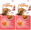 Catit Creamy Lickable Cat Treat – Healthy Variety of Flavors, 50 Pack, Hand-Feed or Serve, Nutrient-Rich Squeeze Tube, 0.5 oz Each