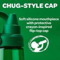 CamelBak Crayola Chug Water Bottle 25oz, Green | Fast Flow Chug Lid, Slim Portable Design, Durable Tritan Renew Bottle, Dishwasher Safe Design, Crayola Color Collection