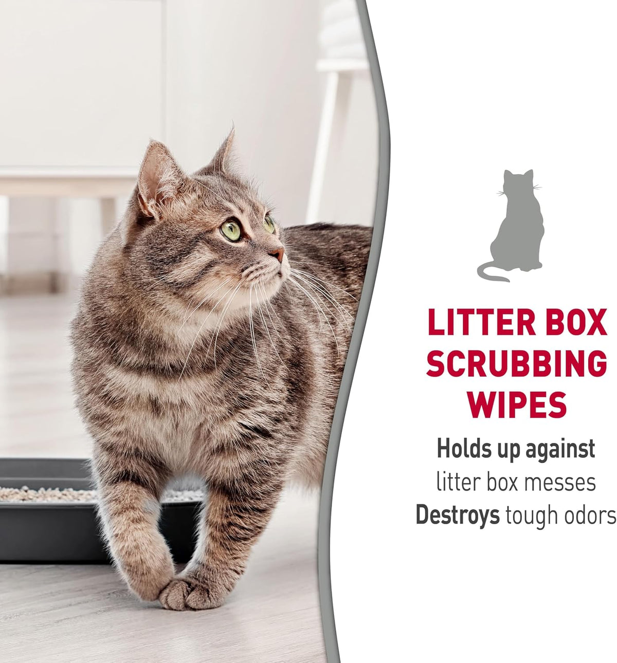 Nature’s Miracle Litter Box Scrubbing Wipes 30Ct