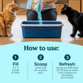 Fresh Step Clean Care Crystsal Cat Litter with Febreze Freshness, Ammonia Block Technology, Lightweight Fresh Step Crystals, Low Dust, 8 lb. Bag, Pack of 2