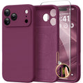 GolbinBox Magnetic for iPhone 16 Pro Max Case, Silicone Cover, Chalk Pink