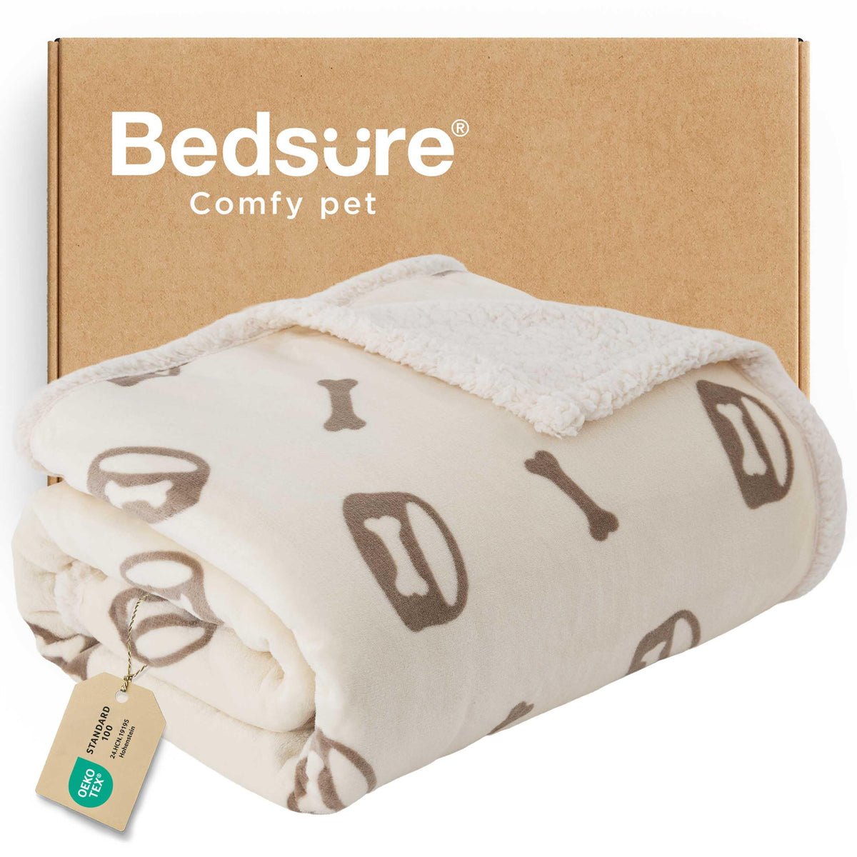 Bedsure Waterproof Dog Blankets for Small Dogs Soft Cat Blanket Warm,25X35
