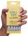 Chillhouse - Chill Tips, French Tip Press On Nails Kit - Going to the Barre (Oval) - 30 Nail Shapes & Sizes - 2 Weeks of Wear - Customizable Fit - French Manicure Kit - Women Owned, Beauty & Self Care