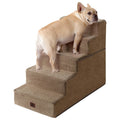 EHEYCIGA Dog Stairs for Bed 18" H, 4-Step Dog Steps for High Bed, Pet Steps for Small Dogs and Cats, Non-Slip Balanced Pet Ramp Indoor, Grey