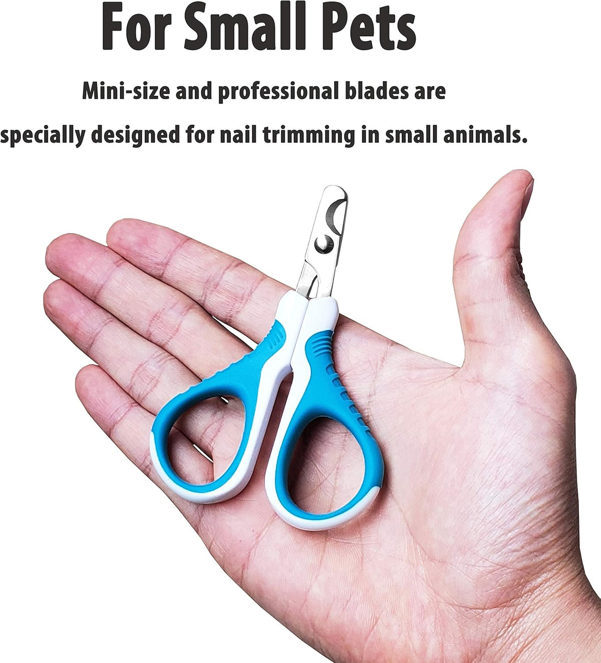 gonicc Professional Pet Nail Clippers & Trimmer for Cats and Small Animals | Best For Cats, Small Dogs And Any Small Pets. Sharp Angled Blade Pet Nail Trimmer Scissors.