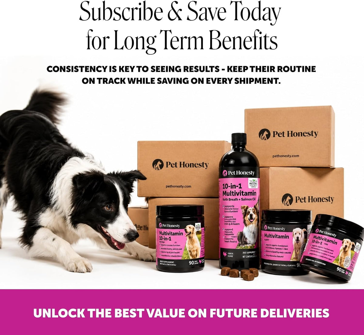 10-in-1 Dog Multivitamin Supplement with Glucosamine & Probiotics - Hip & Joint Support, Digestive Health, Immune Support, Heart & Skin - All-in-One Daily Vitamins & Omega-3s (Peanut Butter, 90 ct)