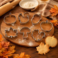 Fall Thanksgiving Cookie Cutters - 7PCS Stainless Steel Biscuit Molds