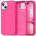 GolbinBox Magnetic for iPhone 16 Pro Max Case, Silicone Cover, Chalk Pink
