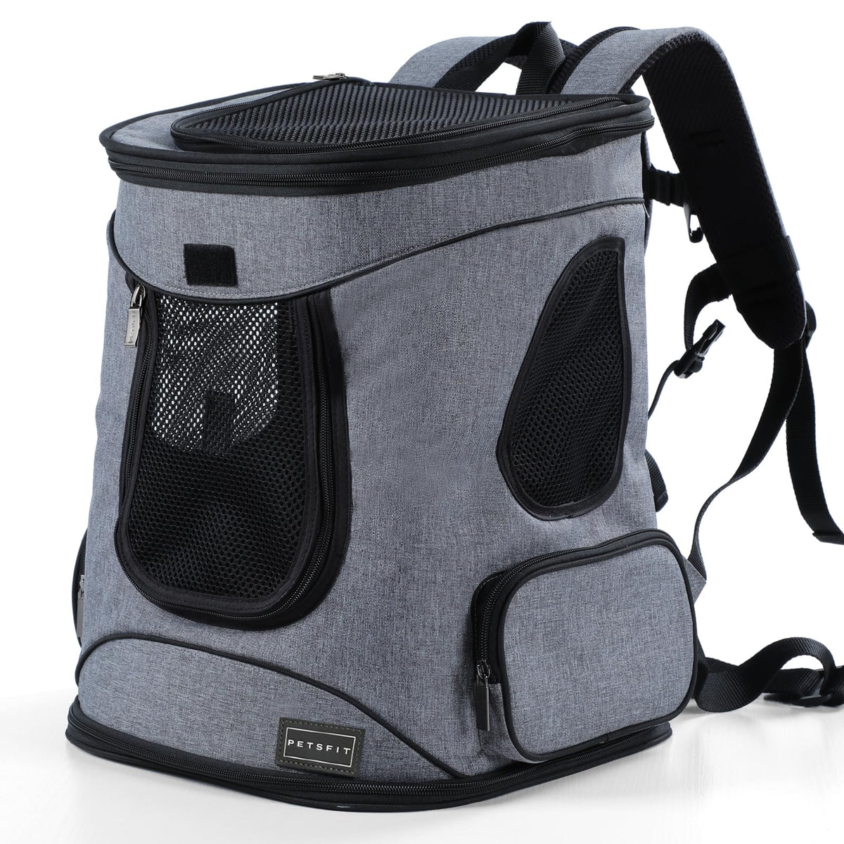 Petsfit Dog Backpack Carrier with Upgrade Waist Cushion Design to Better Fit The Waist, Suitable for Small and Medium Dogs Cats, and Rabbits up to 18 Pounds