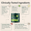 Wuffes Advanced Dog Hip and Joint Supplement with Glucosamine, Chondroitin, Omega 3, MSM, and Green Lipped Mussel, 60 Pork Flavored Chews for Small and Medium Dog Breeds