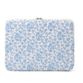 Puffy Laptop Sleeve 13 Inch Cute Quilted Laptop Protective Case Padded Floral Computer Sleeve for MacBook (A-Blue, 13 Inch)