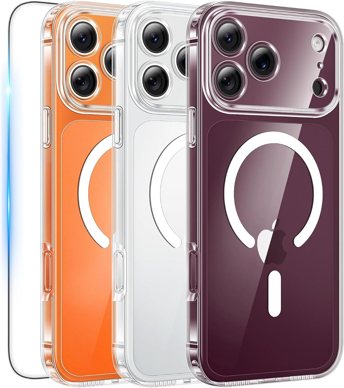 FNTCASE for iPhone 18 Pro Max Case / 17 Pro Max Clear Case Fit for Magsafe