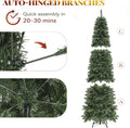 YITAHOME Prelit Green Pencil Christmas Tree 6 FT with Remote