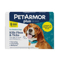 PetArmor Plus Flea & Tick Topical Dogs 45-88 lbs, 6-Month | Ideal for Large Dogs 45-88 lbs; Kills Fleas, Eggs, Larvae, Ticks & Lice; 6-month supply; Waterproof Nose-to-Tail