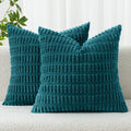 MIULEE Fall Decorative Throw Pillow Covers 18x18 Dark Rust Pack of 2