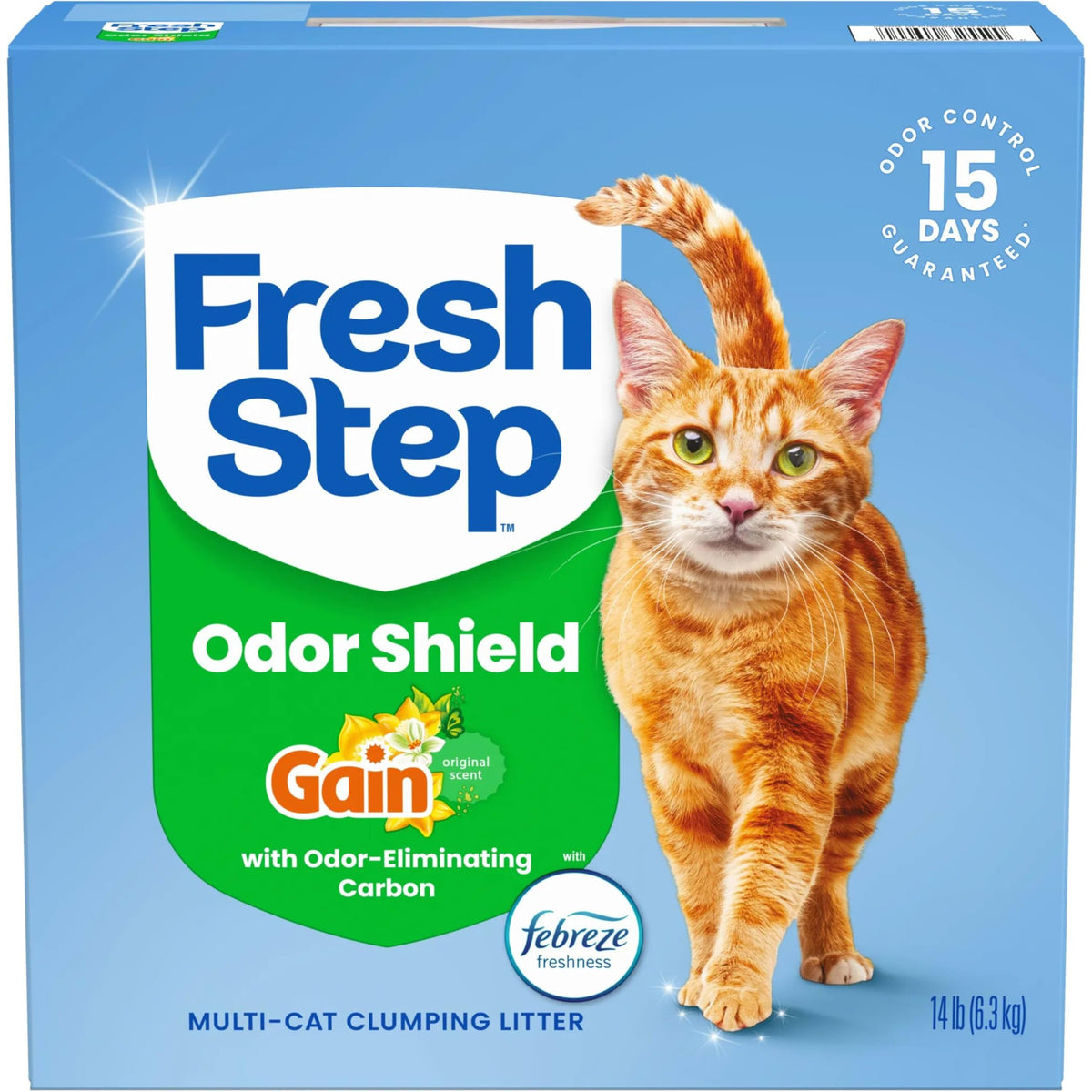 Fresh Step Clumping Cat Litter, Multi-Cat Odor Control, 14 lbs (Pack of 2)
