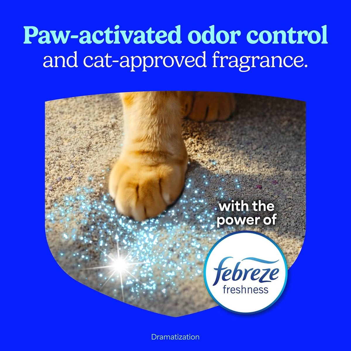 Fresh Step Advanced Clean Paws Multi Cat Clumping Litter with Febreze Freshness, Low Tracking, 18.5 lb. Box, Pack of 2