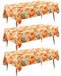 Pureegg Plastic Table Cloth Disposable 54x108 Gold 3Pack