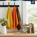 DecorRack 100% Cotton Kitchen Towels 15x25 in, Rustic Set (Pack of 4)