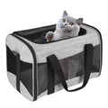 Cat Carrying Case - Pet Carrier Airline Approved, Protable and Breathable Pet Travel Carrier Removable Fleece Pad, Collapsible Cat Carrier Dog Carrier for Medium Cats Small Cats Dogs (Small, Pink)