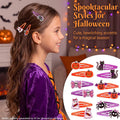PinkSheep Halloween Hair Clips Barrettes for Girls, 6 Pairs/12 Pack