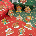 Gingerbread House Ornaments Christmas Tree Decoration - 12pcs Gingerbread House Christmas Decorations Hanging Ornaments for Holiday Xmas Tree Home Decor