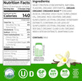 Orgain 21g Grass-Fed Whey Protein Powder, 5g BCAAs, Vanilla Bean, 1.82lb