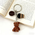 Bear Party Favor Keychains Coffee Charms Animals Theme Party Return Favors Supplies