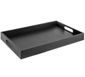 Home Redefined 17.5"x12" Gold Glossy Crocodile Faux Leather Serving Tray Beautiful Modern Elegant Decorative Tray with Handles Ottoman Coffee Table Tray for All Occasion's
