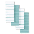 KitchenAid Albany Kitchen Towel 4-Pack Set, Honey Orange/White, 16"x26"