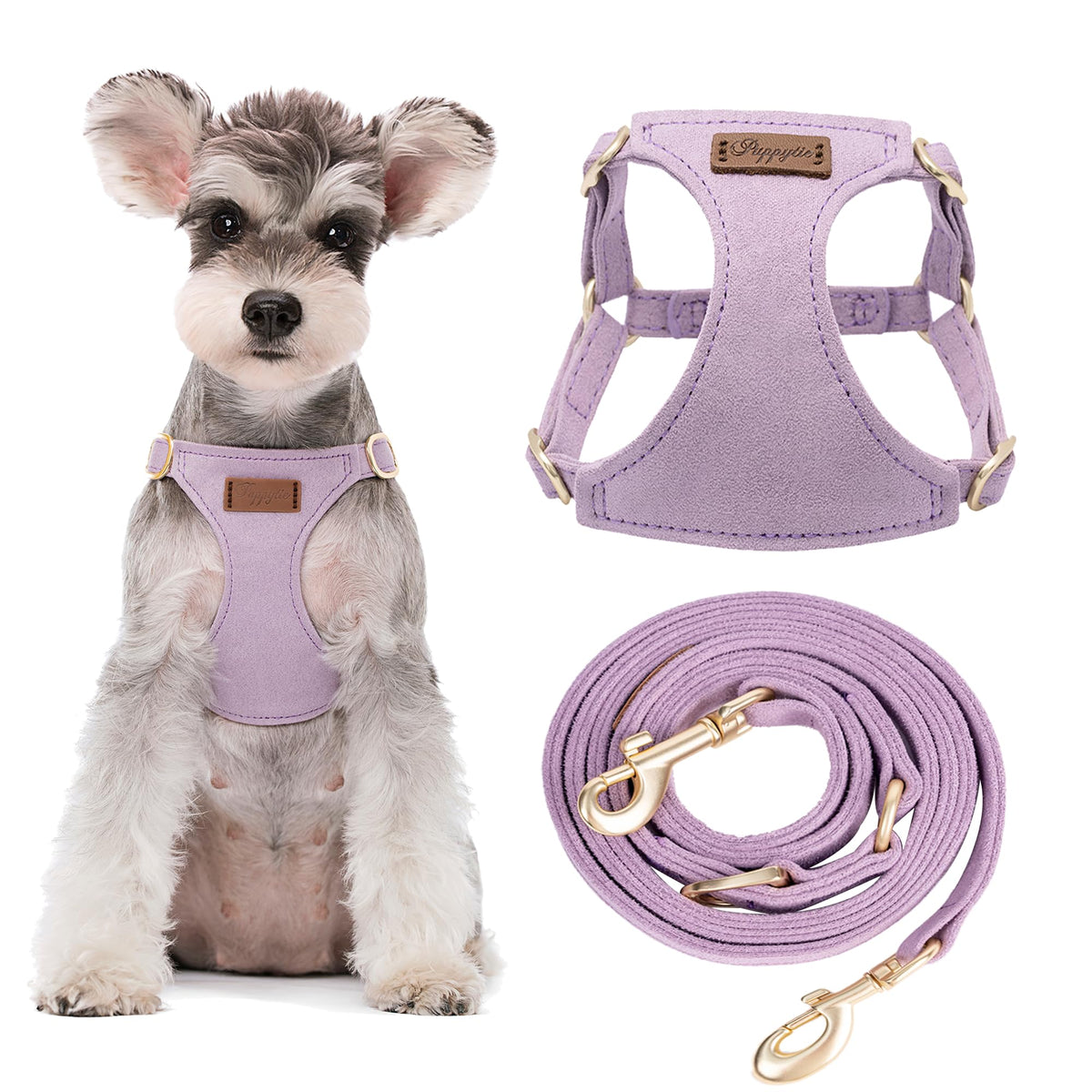 Puppytie xs Dog Harness with Multifunction Dog Leash,Soft Adjustable No Choke Escape Proof Pet Harness Vest,red-Camellia,XS