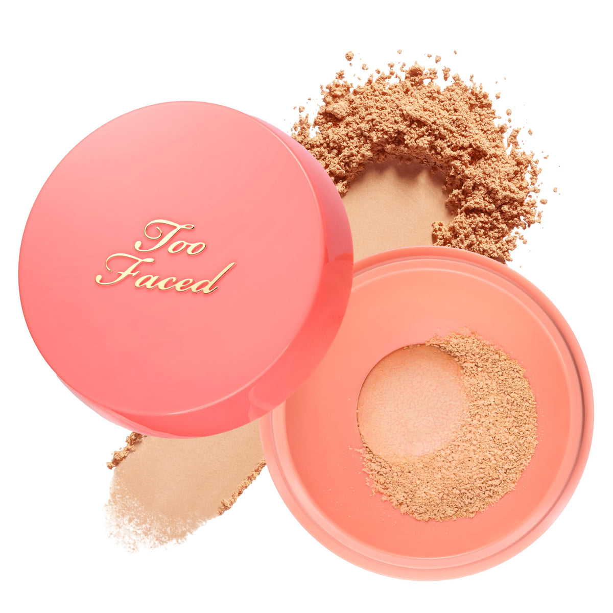 Too Faced Peach Perfector Loose Setting Powder | Translucent, Light Weight, Setting Powder Makeup for Oil Control & Shine Free Finish
