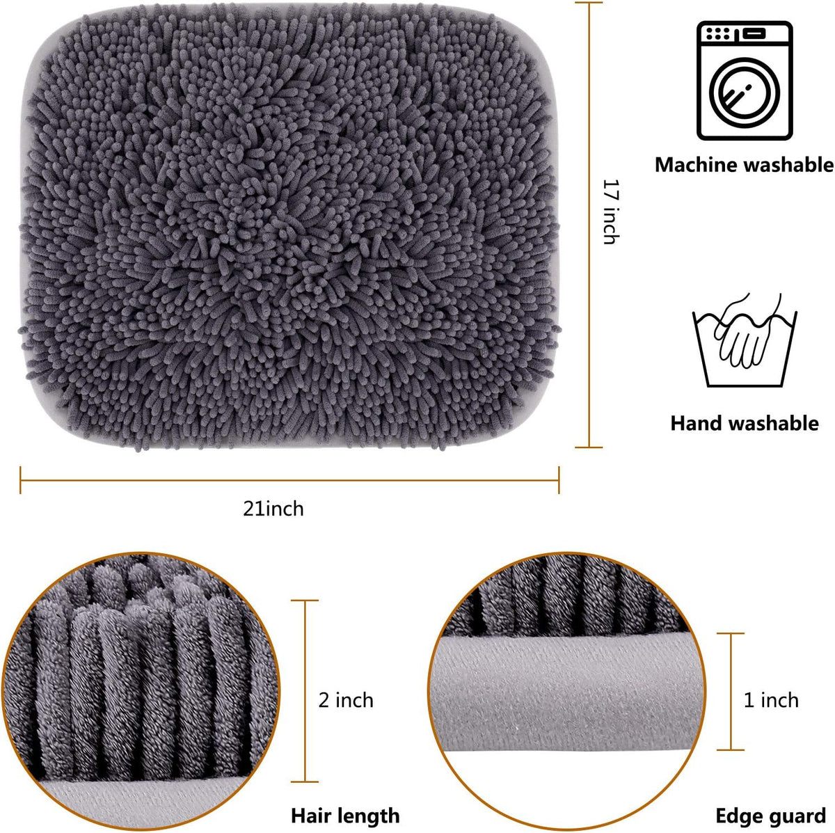 Rundik Snuffle Mat for Dogs, 17'' x 21'' Dog Sniffing Interactive Feeding Game Boredom, Puzzle Toys Encourages Natural Foraging Skills and Stress Relief Small/Medium/Large Dogs