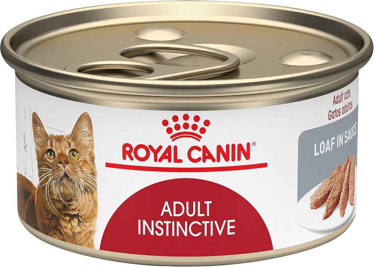 ROYAL CANIN Feline Health Nutrition Adult Instinctive Adult Loaf in Sauce Cat Food, 3 oz (Pack of 24)