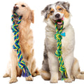 SHARLOVY Large Tough Chew Toys for Aggressive Chewers Large Breed,Heavy Duty Dental Rope Toys Kit for Medium Dogs,5 Knots Indestructible Cotton Puppy Teething Chew Tug Toy Set of 9