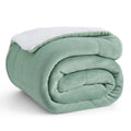 Bedsure GentleSoft Sherpa Fleece Blanket Queen Size for Bed, Non-Heated, Thick and Warm Throw for Women and Men, Soft Fuzzy Plush Queen Blanket for Winter, Brown, 90x90 Inches
