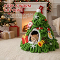 PETKARAY Christmas Tree Cat Cave Bed for Indoor Cats, Cozy Felt Cat House