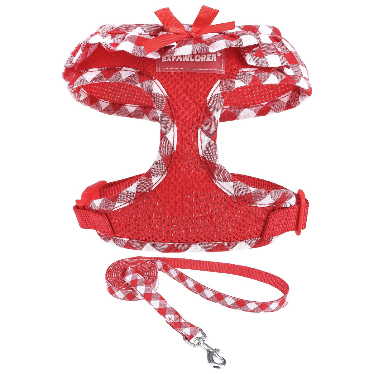 EXPAWLORER Step-in Dog Harness Small Sized Collar and Leash Set