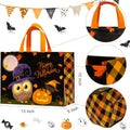 Loveinside Halloween Medium Recycled Gifts Bags with Handles, Reusable Halloween Party Gift Bag, Shopping Bag - 13" x 5" x 10", 1 Pcs, Owl Design